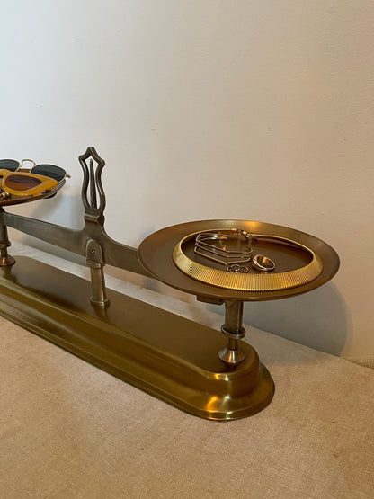 Gold Stationary Libra Scale of Justice Stand