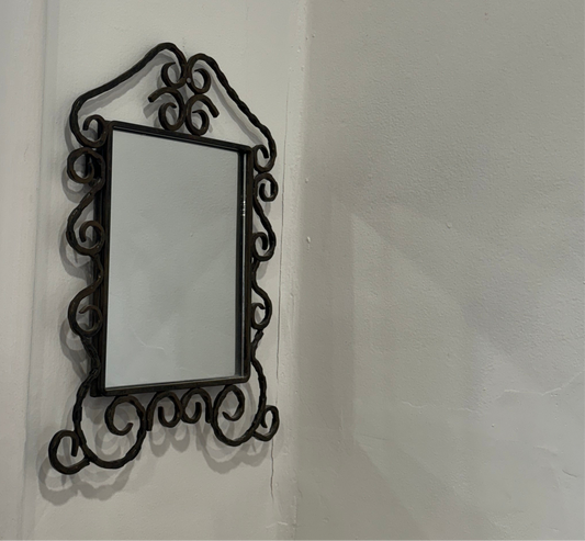 Fused Iron Scrolling Spiral Wall Photo  Frame