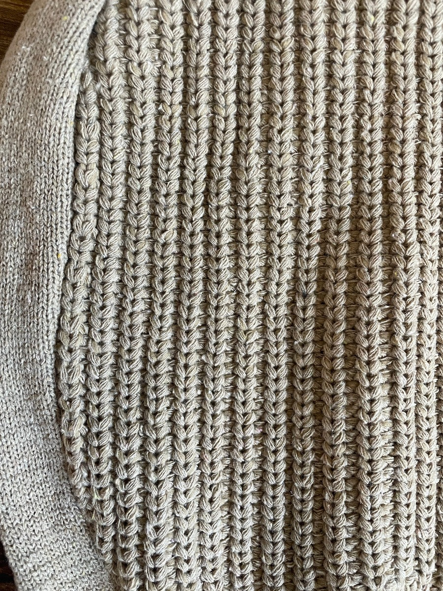 Brown Sweaterknit Shoulder Bag