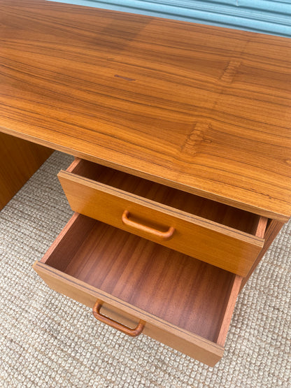 Vintage Danish Teak 2-Drawer Desk