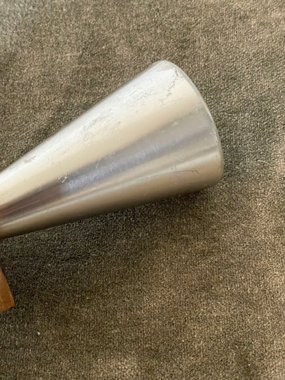Modernist Metal and Wood Candle holder
