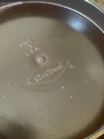 Vintage WestBend Faux Wood Salad Bowl Set