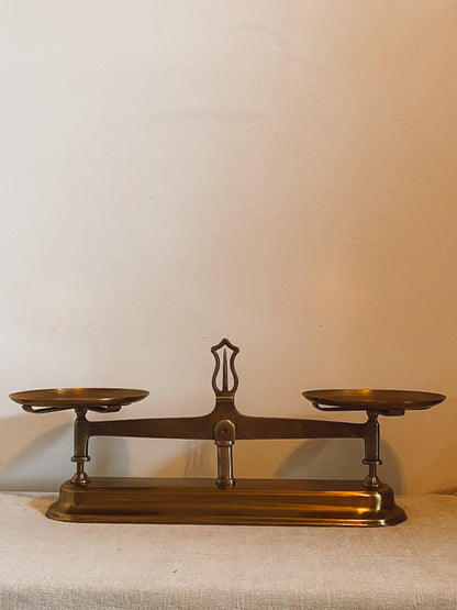 Gold Stationary Libra Scale of Justice Stand