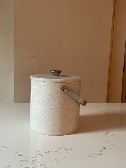 Quartz Ice Champagne Bucket with Silver Hardware by Tahari