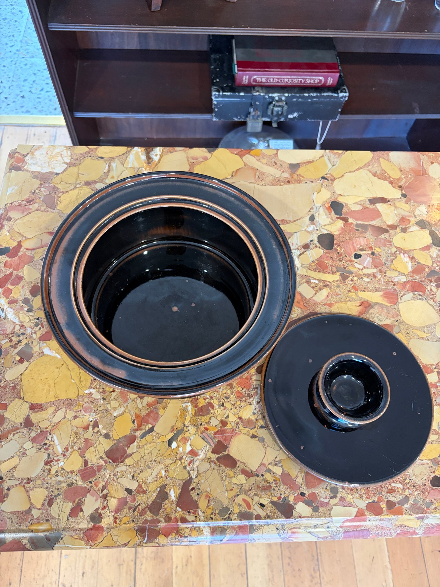 Vintage Brown DANSK Casserole Dinner Pot