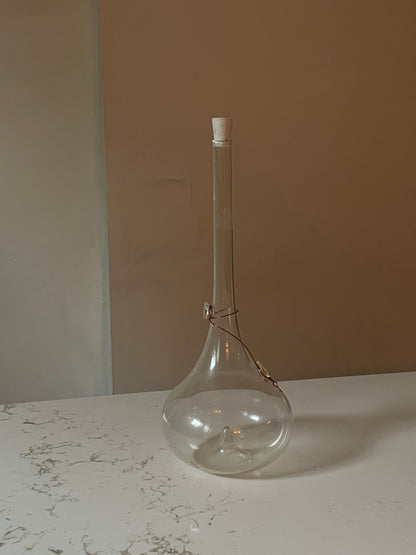 Italian Glass Jacopo Poli “Grappa” Bottle Decanter with Metal work design