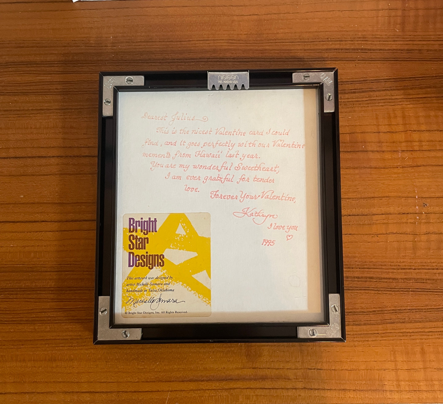 “Hi” Valentine - Framed --Claimed