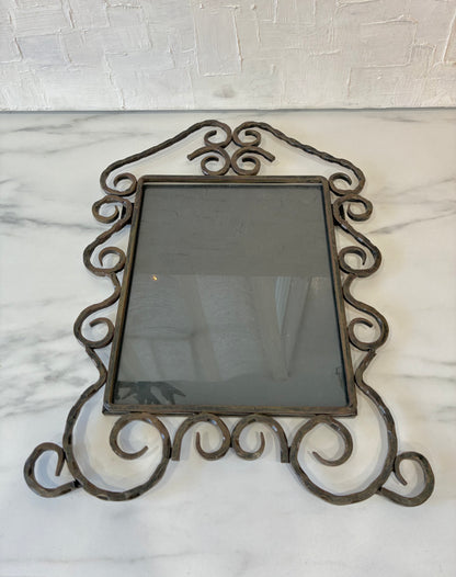 Fused Iron Scrolling Spiral Wall Photo  Frame