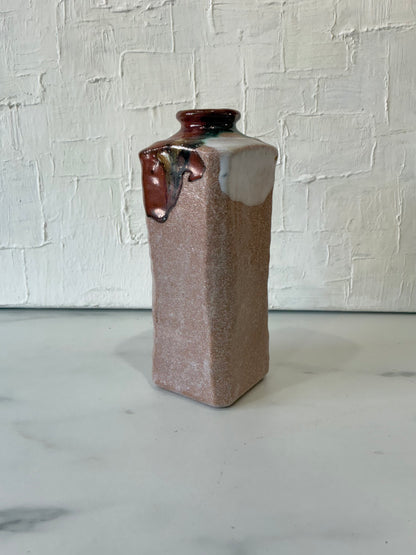 Mid century Japanese Tego Drip Dry Glaze Vase