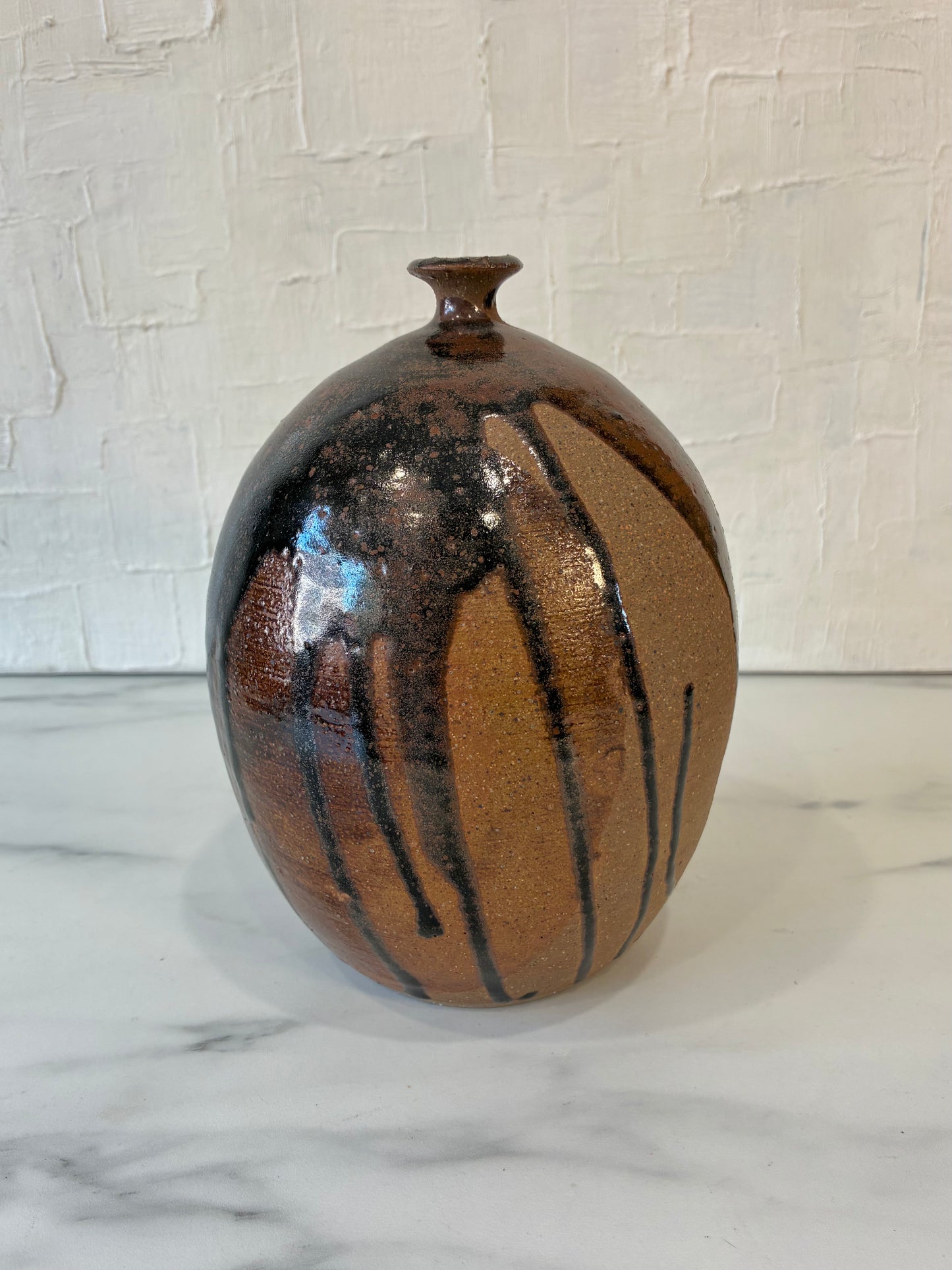 “Clare” Skinny Neck Drip Dip Vessel