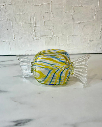 Sculpted Glass “Wrapped” Candy Figurine