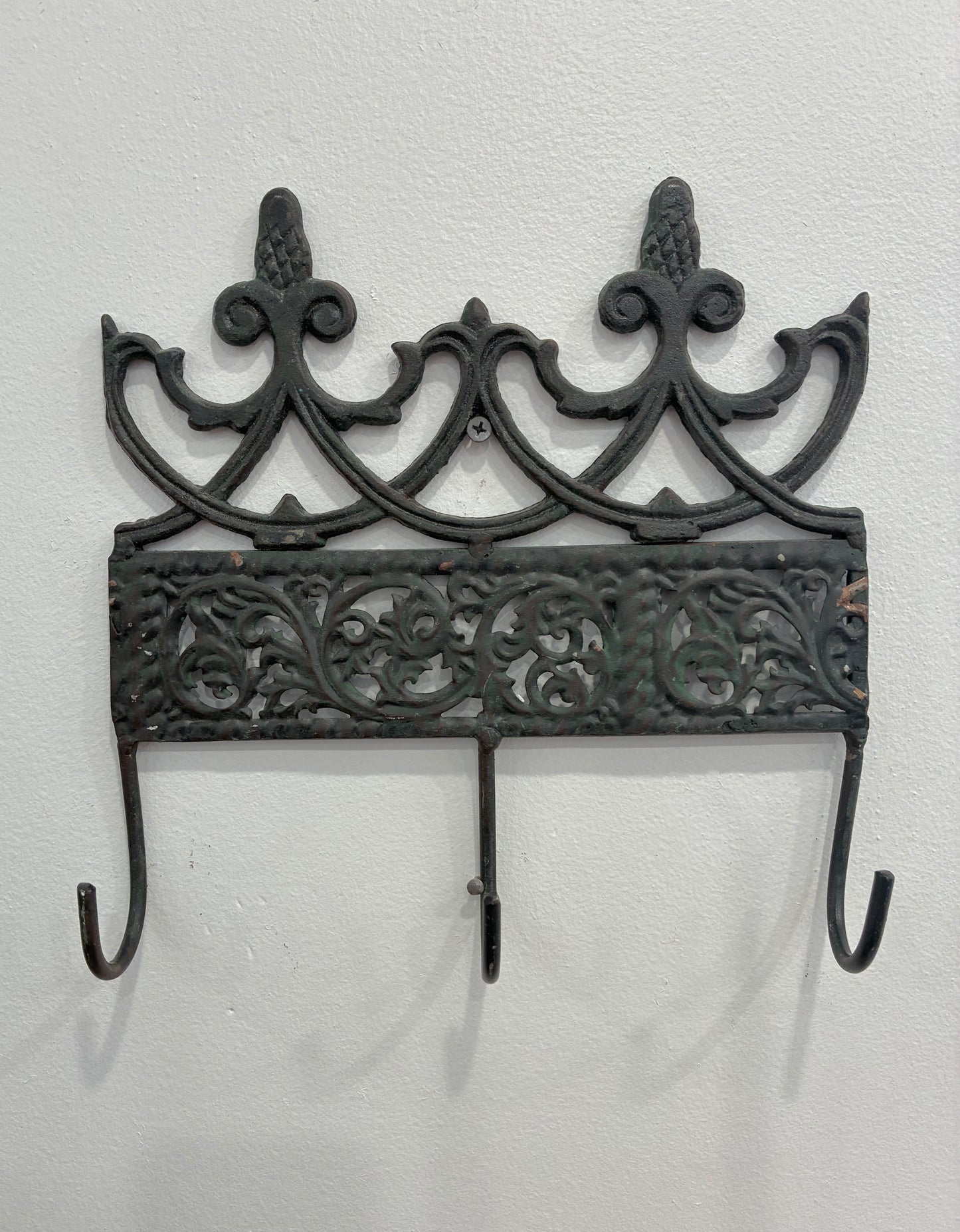 Carved Metal & Iron Filagree Wall Hooks