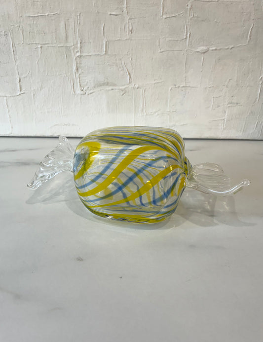 Sculpted Glass “Wrapped” Candy Figurine