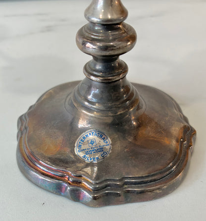 Silver Plated 3-Headed Candelabra, Sold as Pair