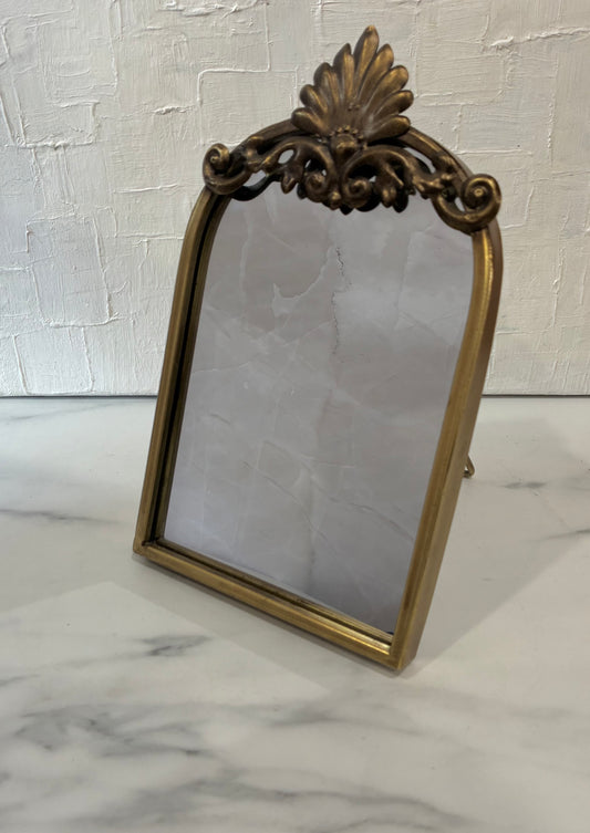 Arendahl Kate & Laurel Ornate Golden Tabletop Arch Mirror