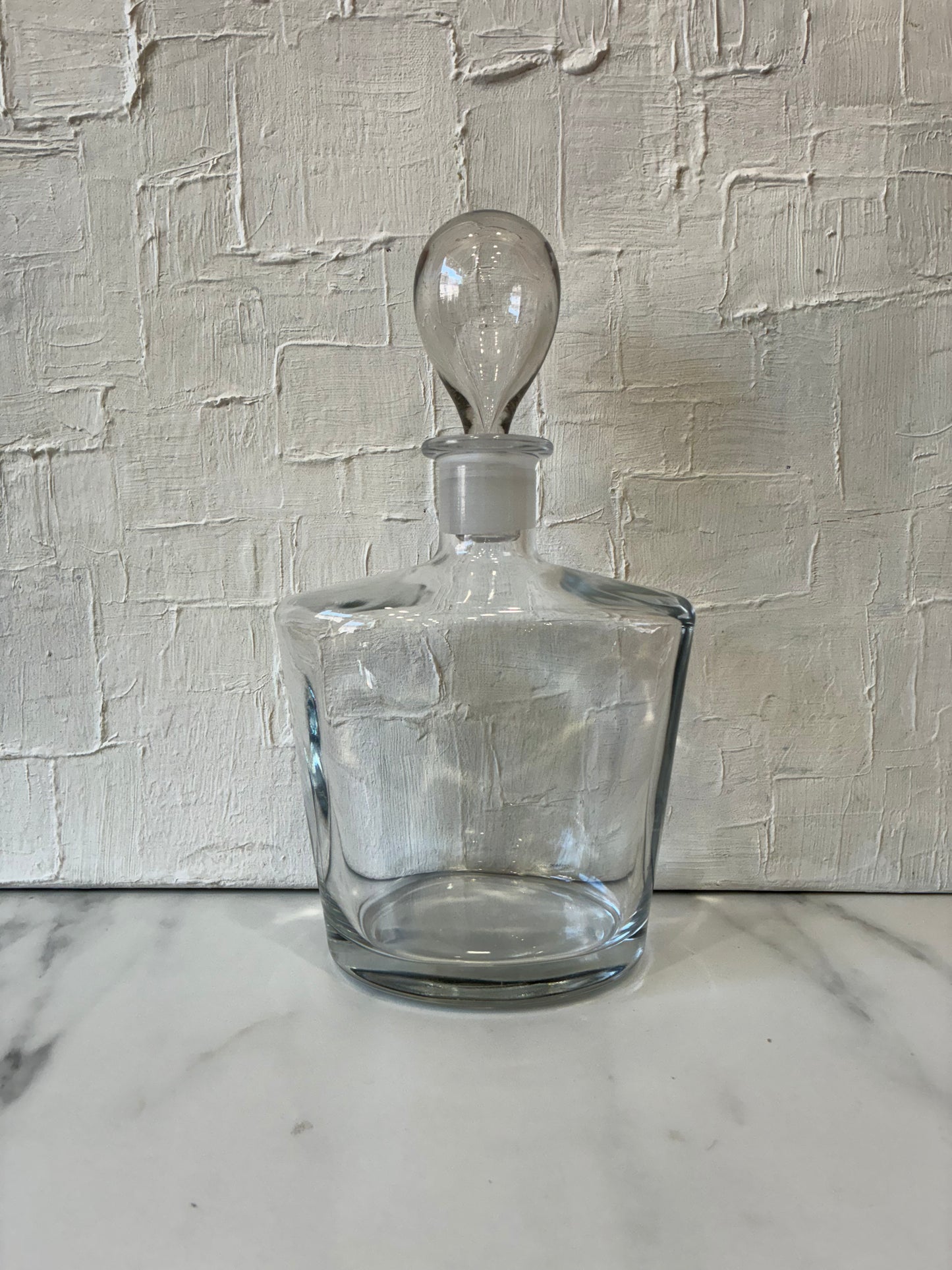 Vintage Glass “Whisky” Tear Drop Decanter