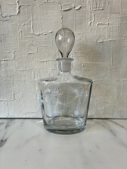 Vintage Glass “Whisky” Tear Drop Decanter