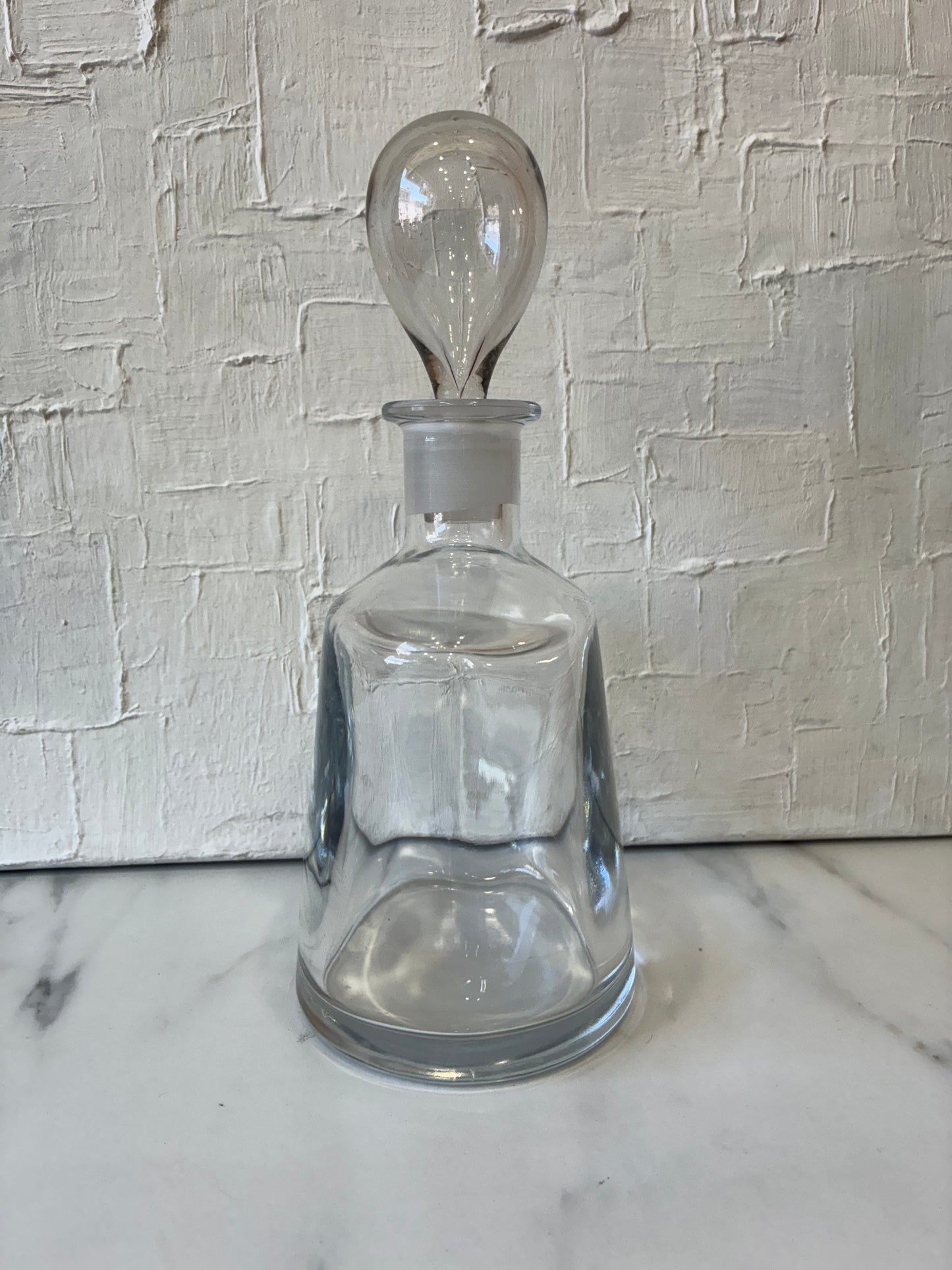 Vintage Glass “Whisky” Tear Drop Decanter