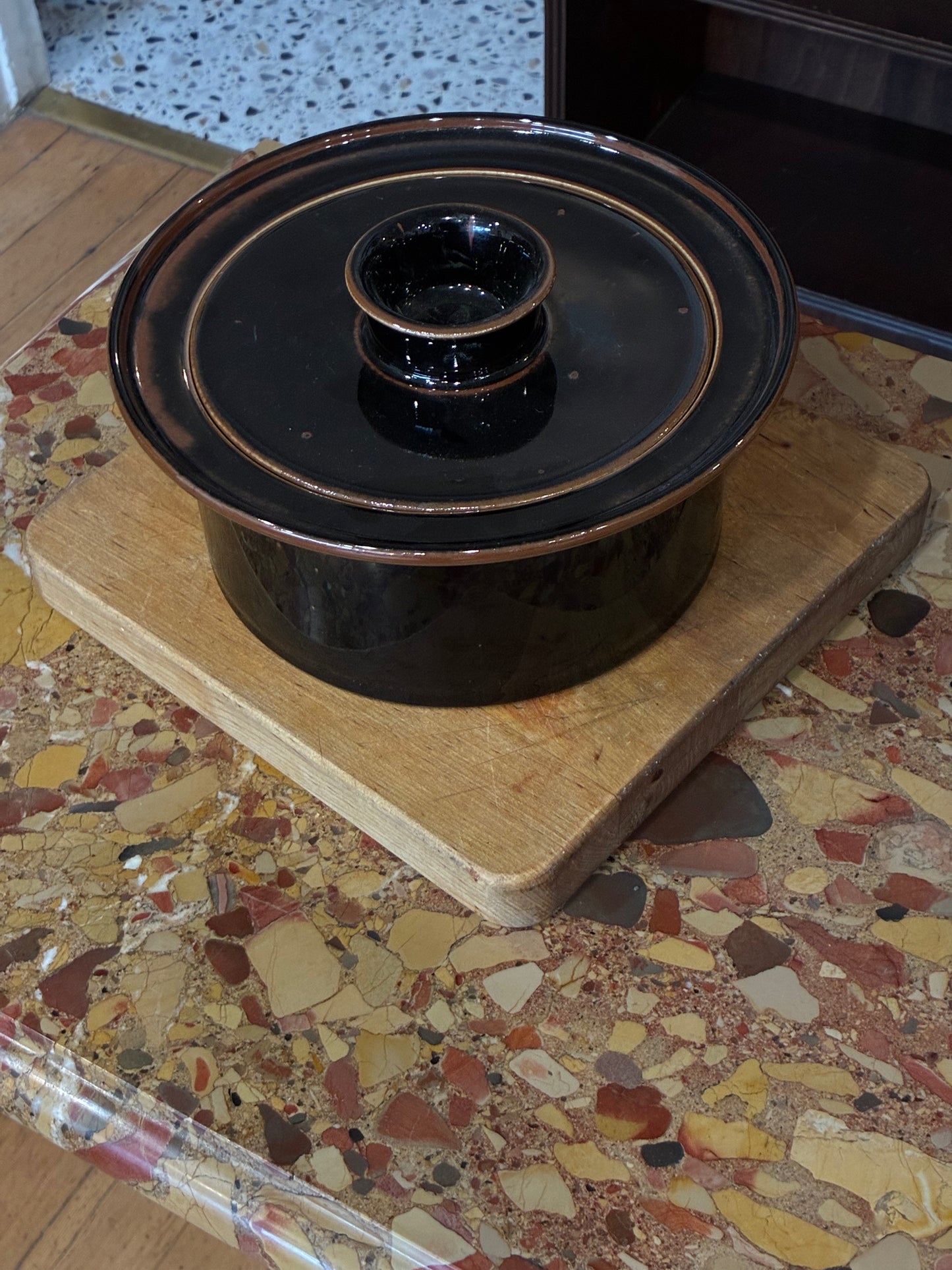 Vintage Brown DANSK Casserole Dinner Pot