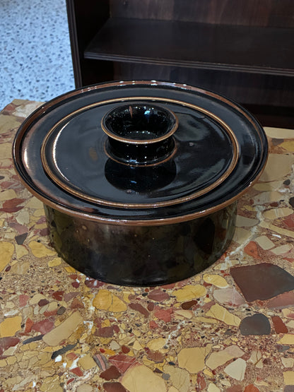 Vintage Brown DANSK Casserole Dinner Pot
