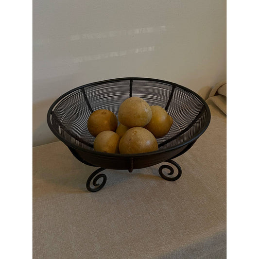Metal Wired Fruit Bowl