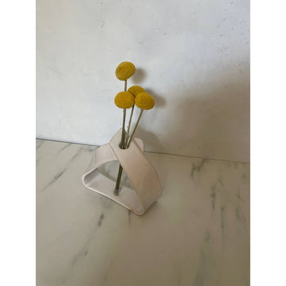 Cream White Forget Me Knot Dried Flower Sprig Display Vase