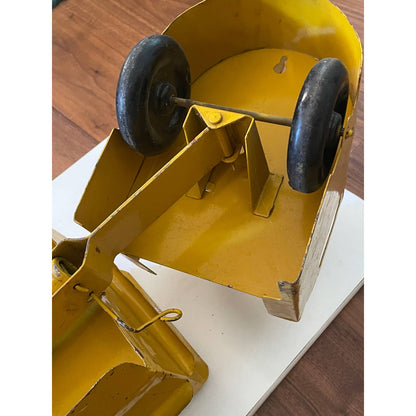 1930s/40s Pressed Steel Toy Truck back lifts up, wheels move, fully functioning