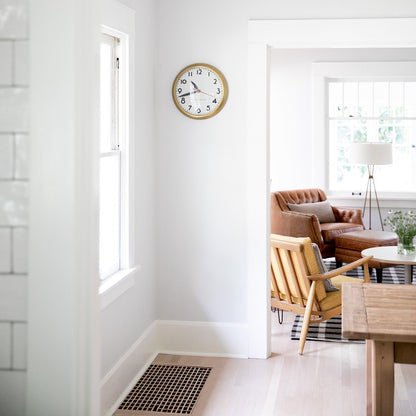 Brass Kennedy Clock by SchoolHouse