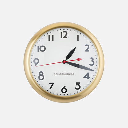 Brass Kennedy Clock by SchoolHouse