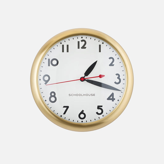 Brass Kennedy Clock by SchoolHouse
