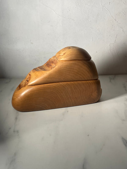Wooden Stackable Mountain Trio of Trinket Boxes