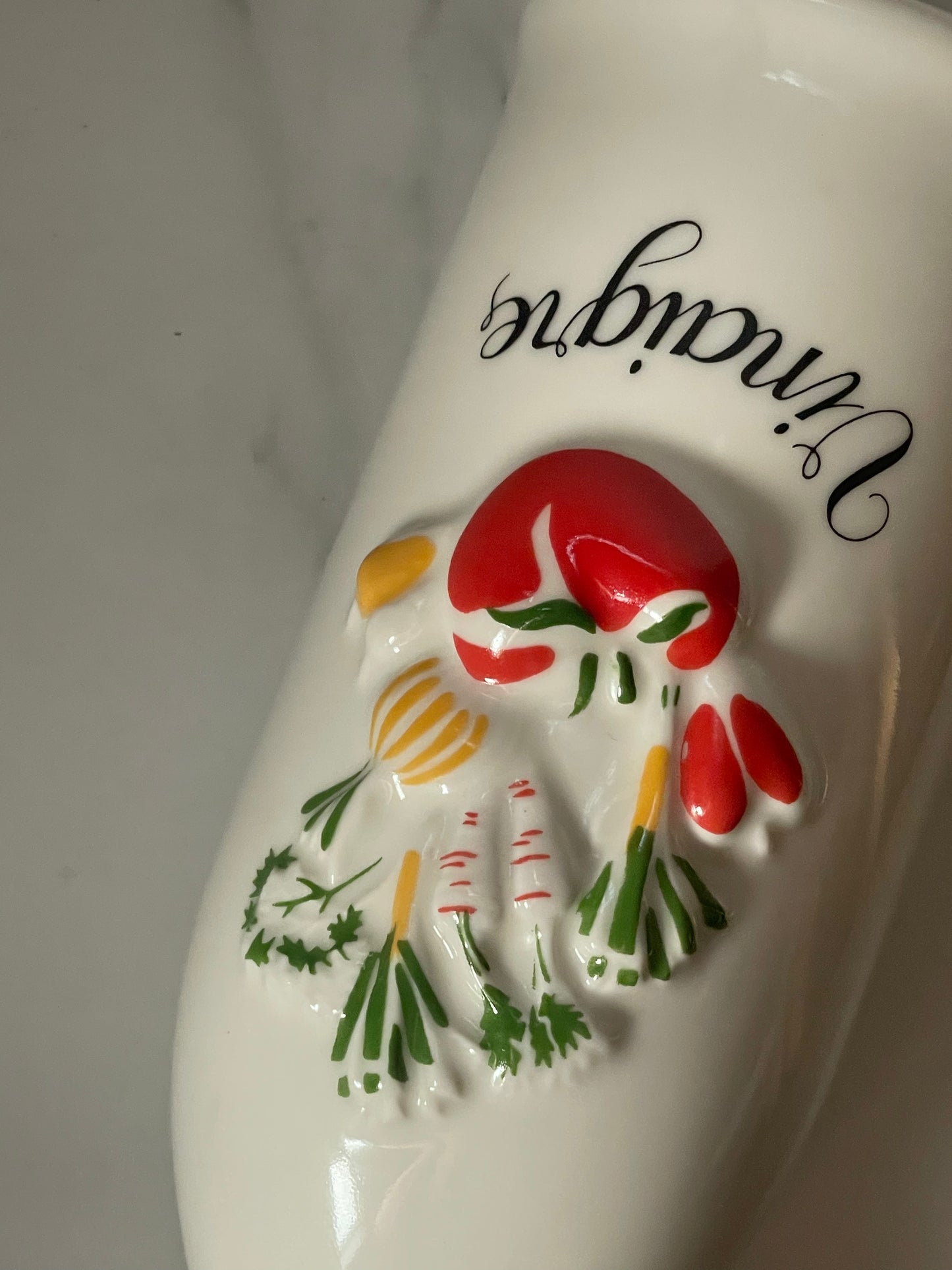 Revol Porcelain "Vinaigre" Oil Bottle with Stopper - Made in France