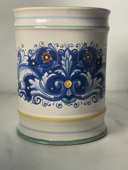 Vintage Italian Deruta Ceramiche Lidded Jar
