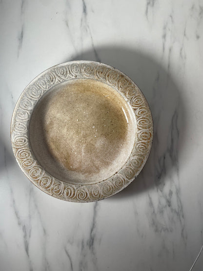 Studio Pottery Plate by Bert