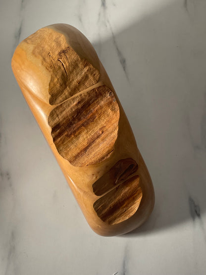 Wooden Stackable Mountain Trio of Trinket Boxes