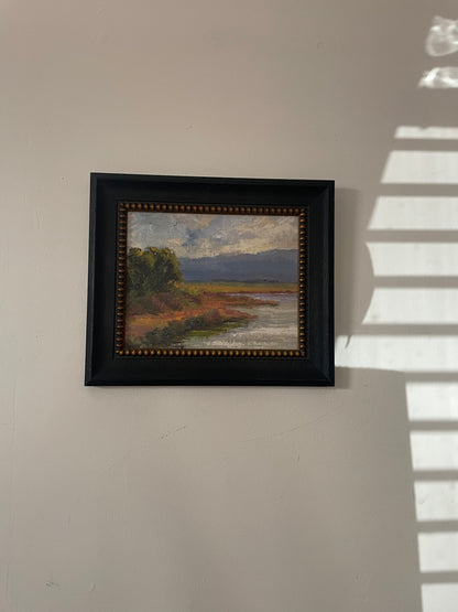 Oil Pastel Coastal Landscape Art