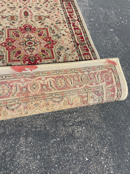 Neutral Floral 13ft Runner - Machine Made