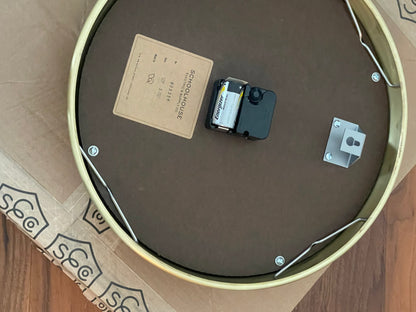 Brass Kennedy Clock by SchoolHouse
