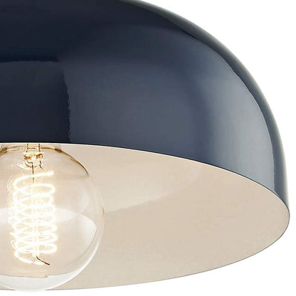 Mitzi Avery Navy & Nickel Flush mount Light Fixture