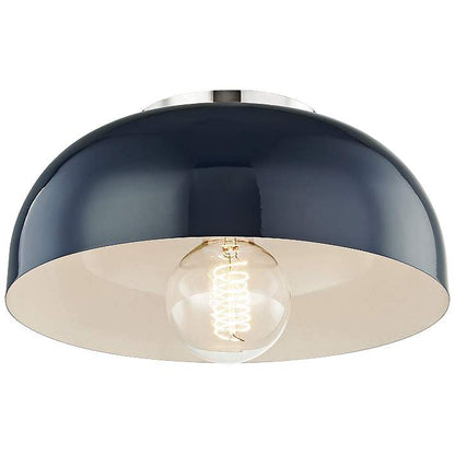 Mitzi Avery Navy & Nickel Flush mount Light Fixture