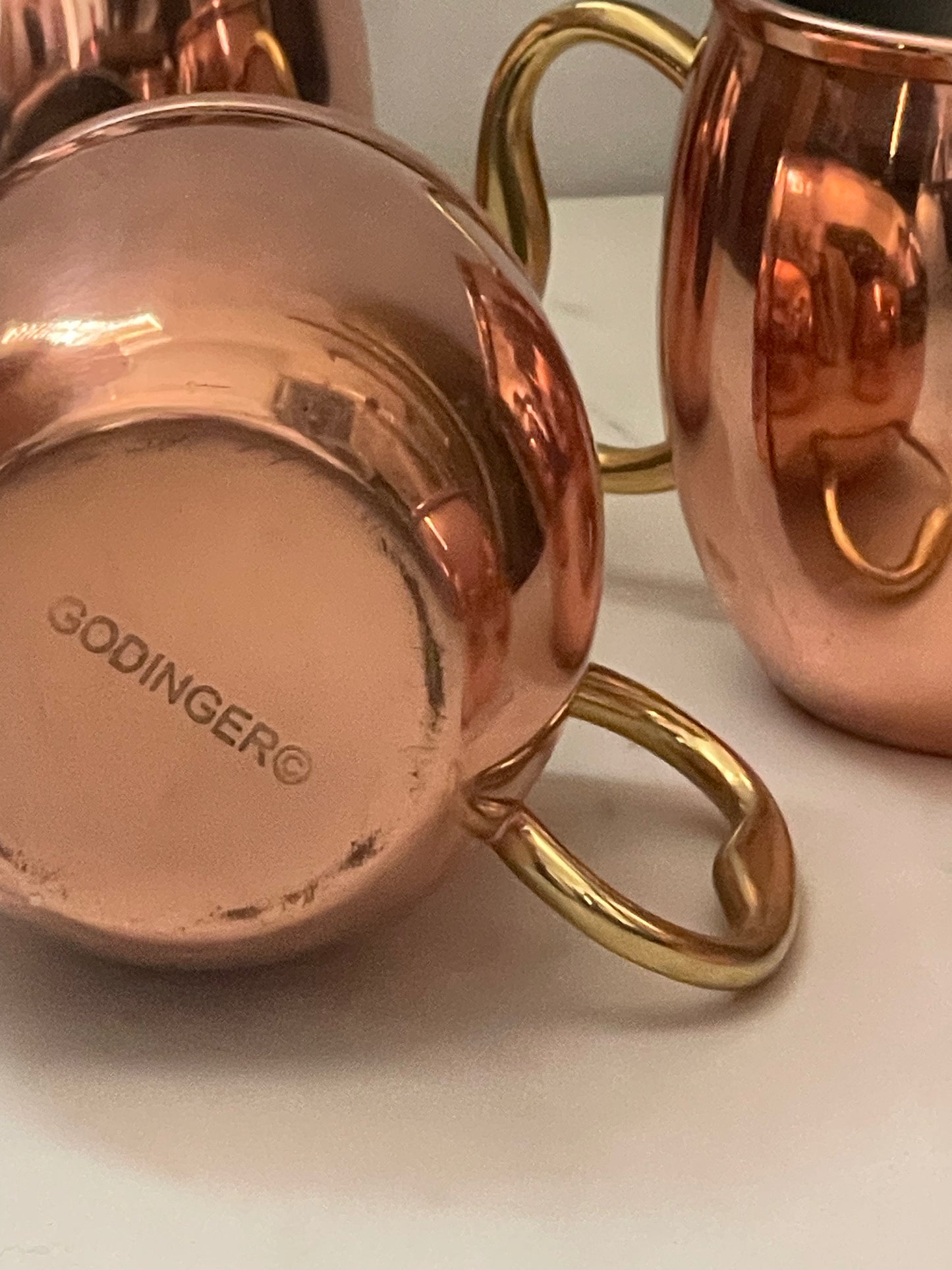 Godinger Copper Moscow Mule Mugs - Set 4