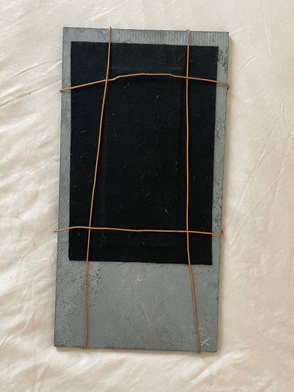 Tile Mirror with Copper Accents