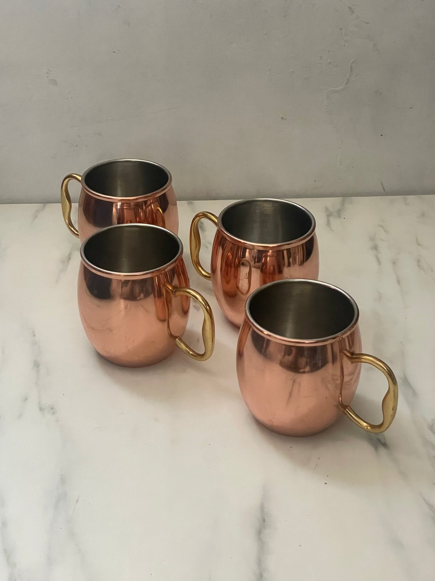 Godinger Copper Moscow Mule Mugs - Set 4