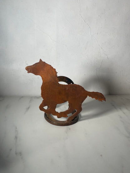 Iron Horse & Shoe Stand