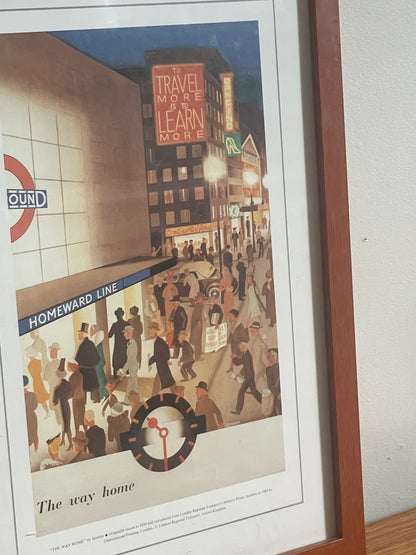 London Underground “The Way Home” Framed Vintage Print