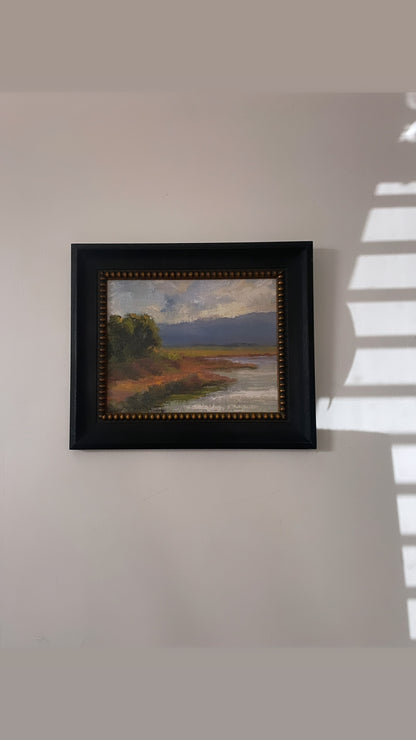 Oil Pastel Coastal Landscape Art