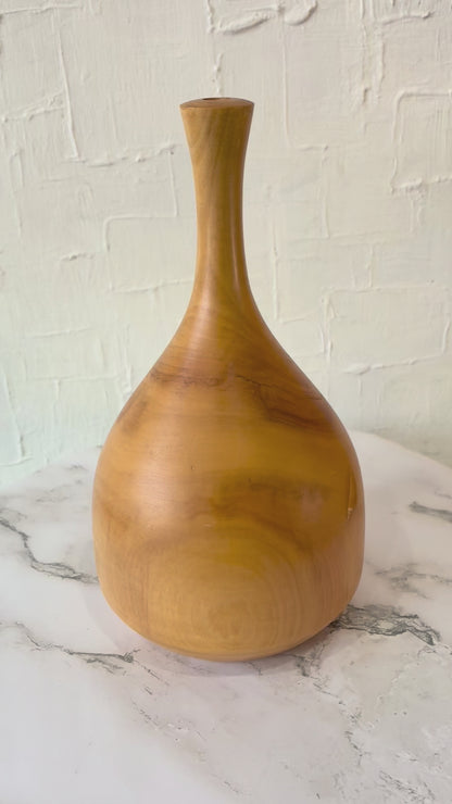 Spalted Aspen Skinny Neck Vase by Beth Arbuckle in 1986 #8