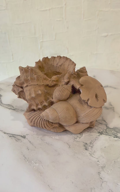 Rare 1992 United Design Corp Windcense Shell Boone Candle Holder