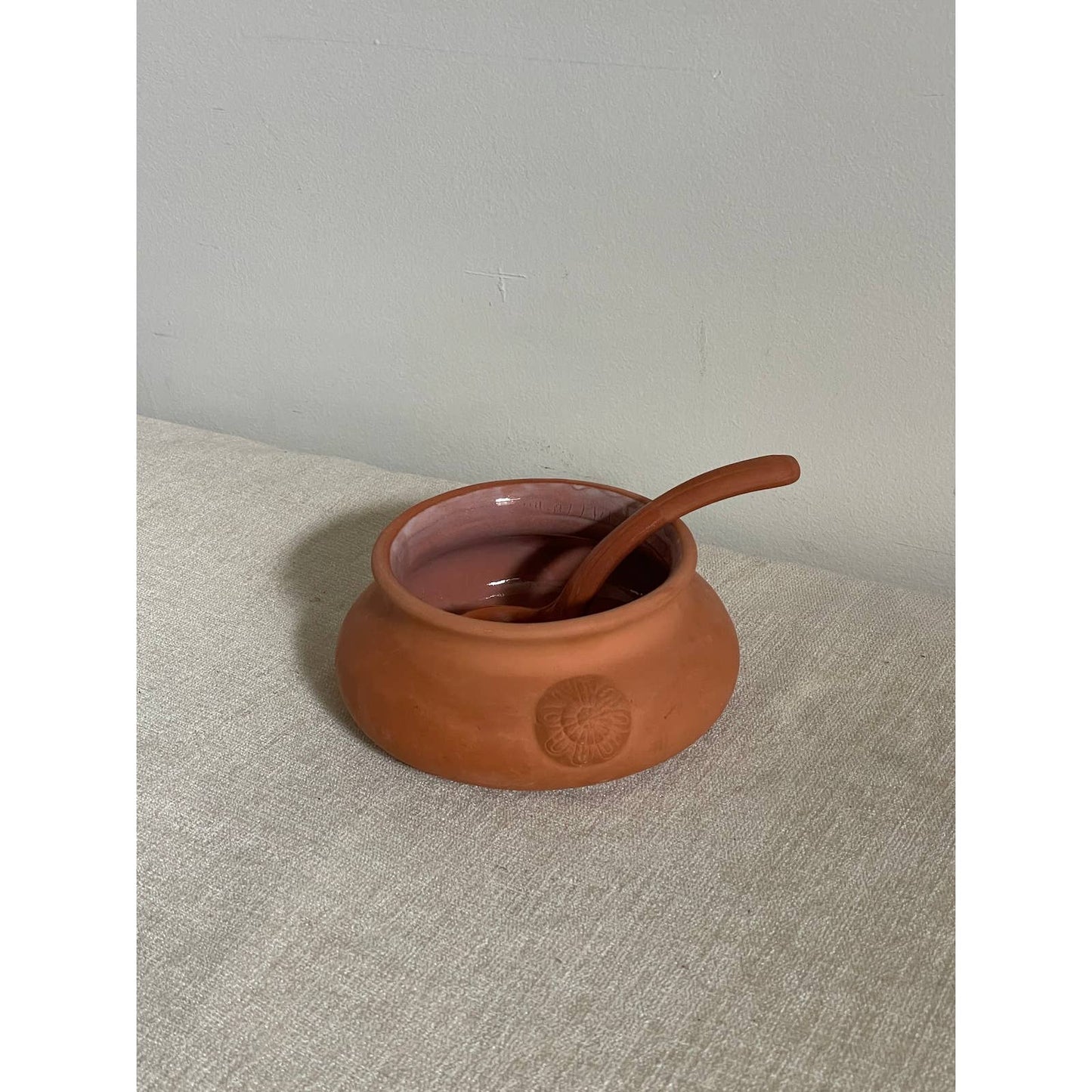 Terracotta Salsa Bowl and Spoon
