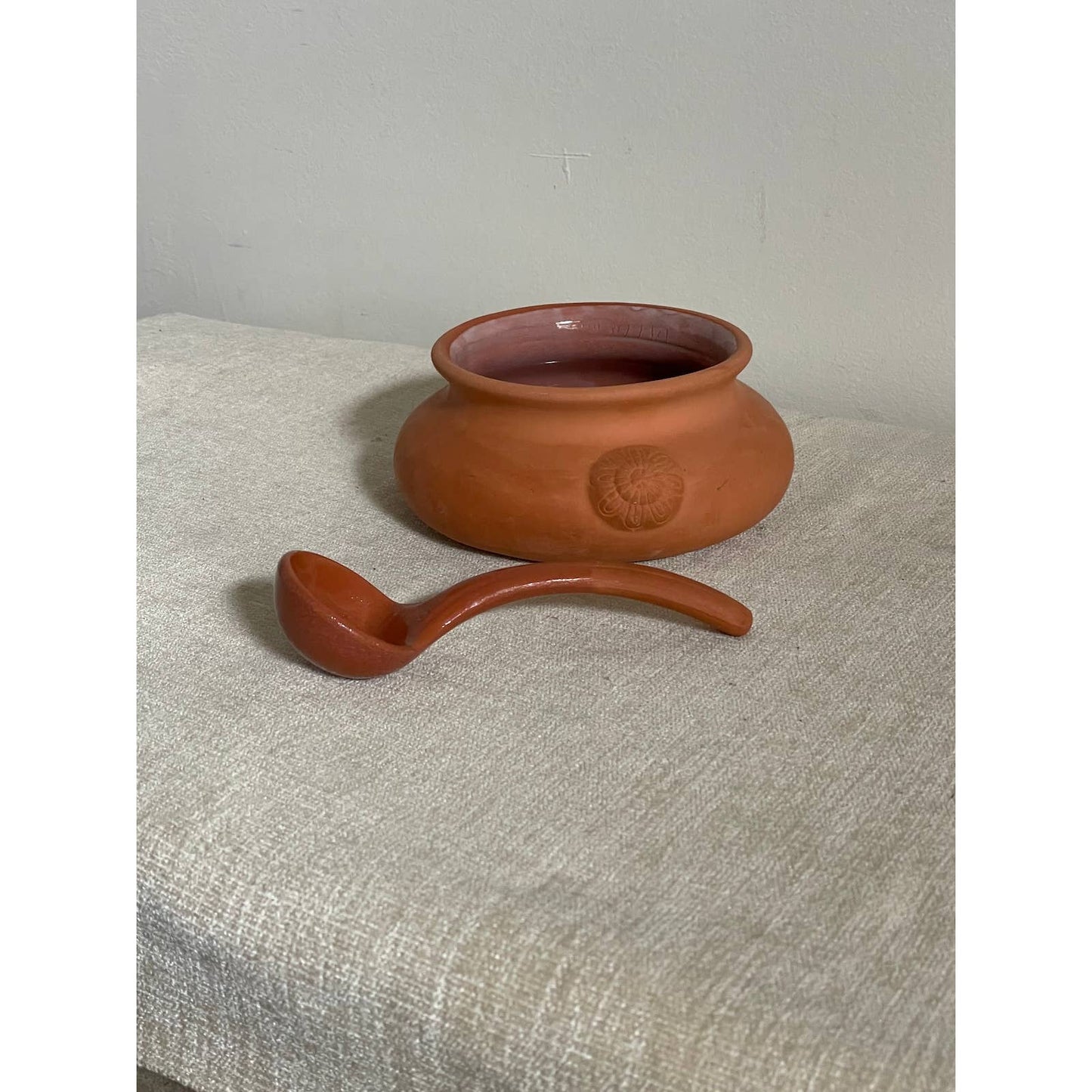 Terracotta Salsa Bowl and Spoon